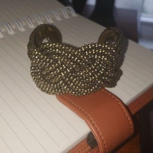 Braided cuff bracelet